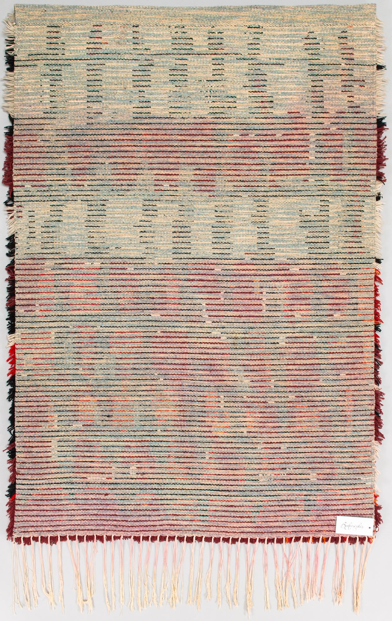 Vappu Niittylä, rya, modell för Neovius. Ca 146 x 101 cm.