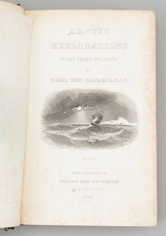 A BOOK, Arctica, 1857, Elisha Kent Kane.