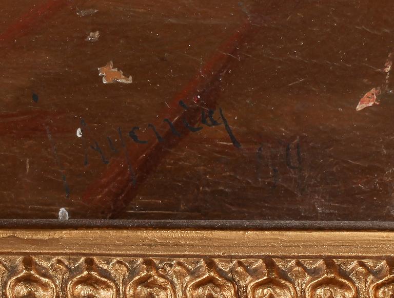 JOHN ARSENIUS, olja på pannå, signerad samt otydligt daterad.