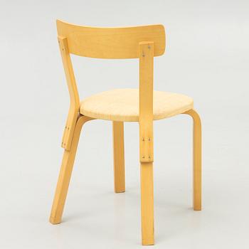Alvar Aalto, chairs, 4 pcs, model 69, Artek, Finland, second half of the 20th century.