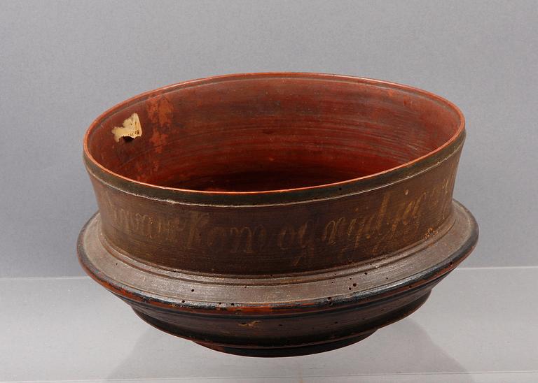 SKÅL, trä, allmoge, Norge, märkt 1869.