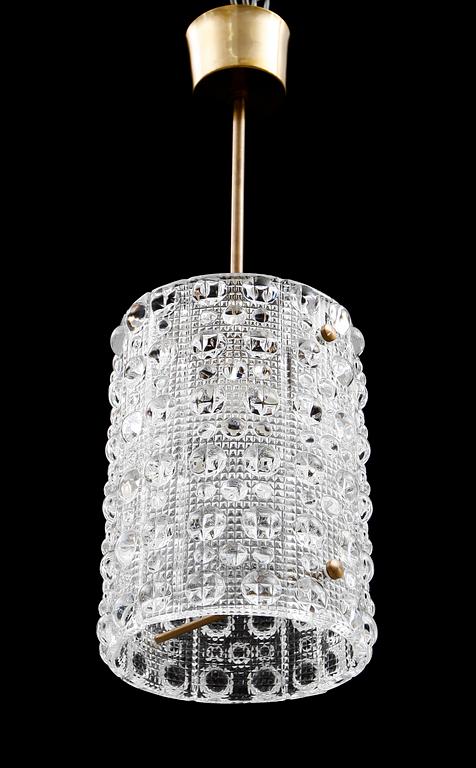 TAKLAMPA, glas, Carl Fagerlund, Orrefors, 1900-talets andra hälft.