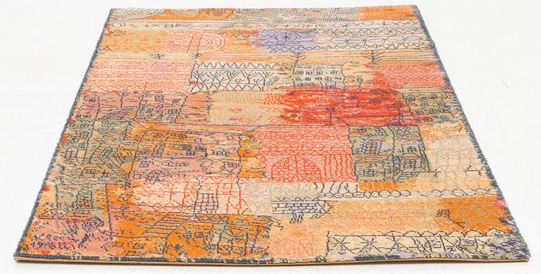Paul Klee, matta, ”Florentinisches villenviertel”, maskingjord flossa, ca 200 x 140 cm.