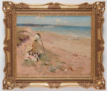 Frederick Hall, English coastal scene.