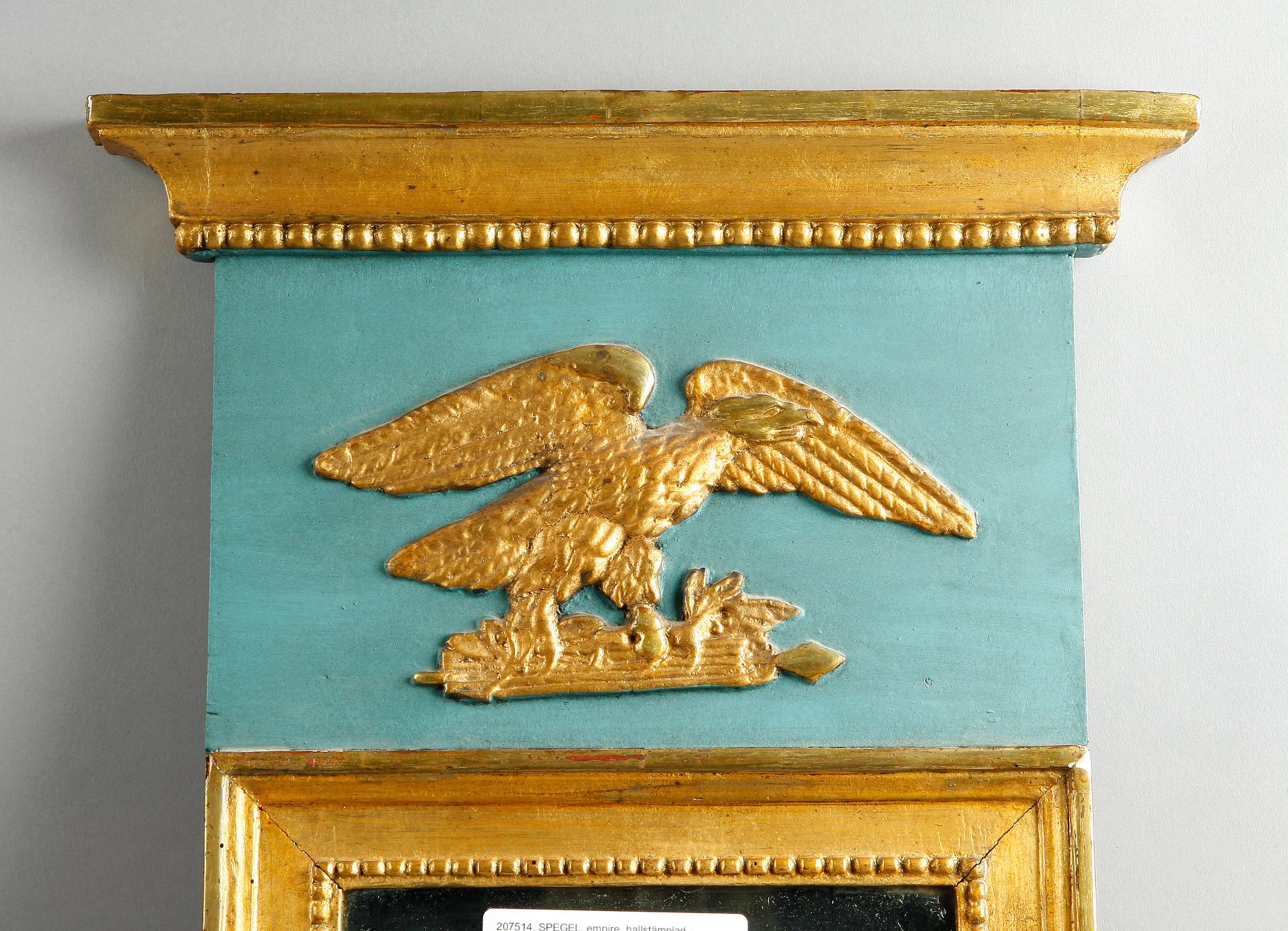 SPEGEL, empire, hallstämplad Norrköping, 1815.