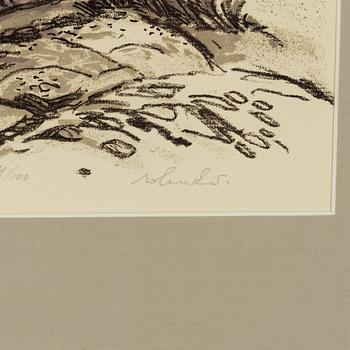 Roland Svensson, 3 litografier, signerade och numrerade.