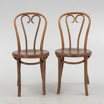 Chairs, 6 pcs, Café model, early 20th century.