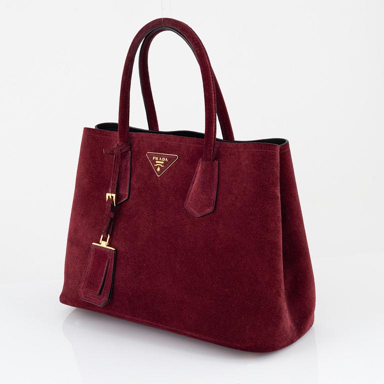 Prada, a suede"Galleria" bag.