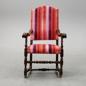 A baroque style chair, presumably Southern European, 19th century or older.