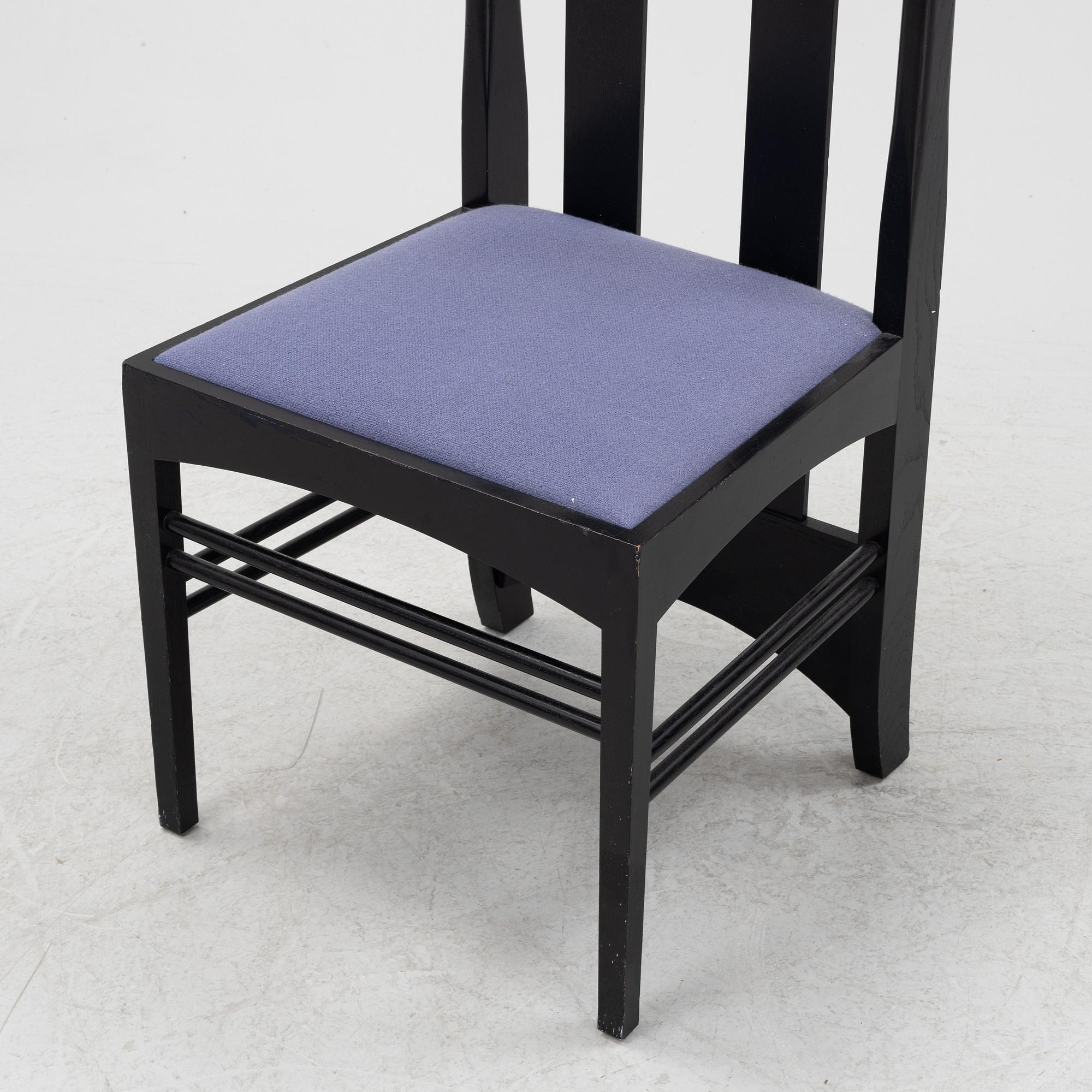 Charles Rennie Mackintosh, stol "Argyle", Cassina.