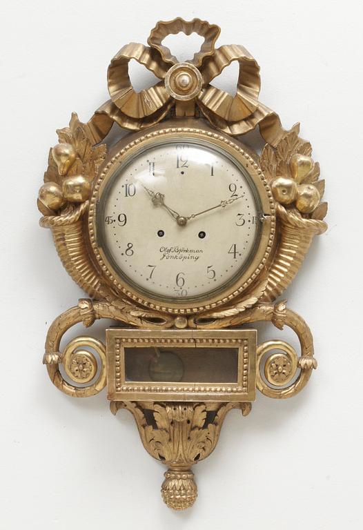 VÄGGPENDYL. Sengustaviansk.