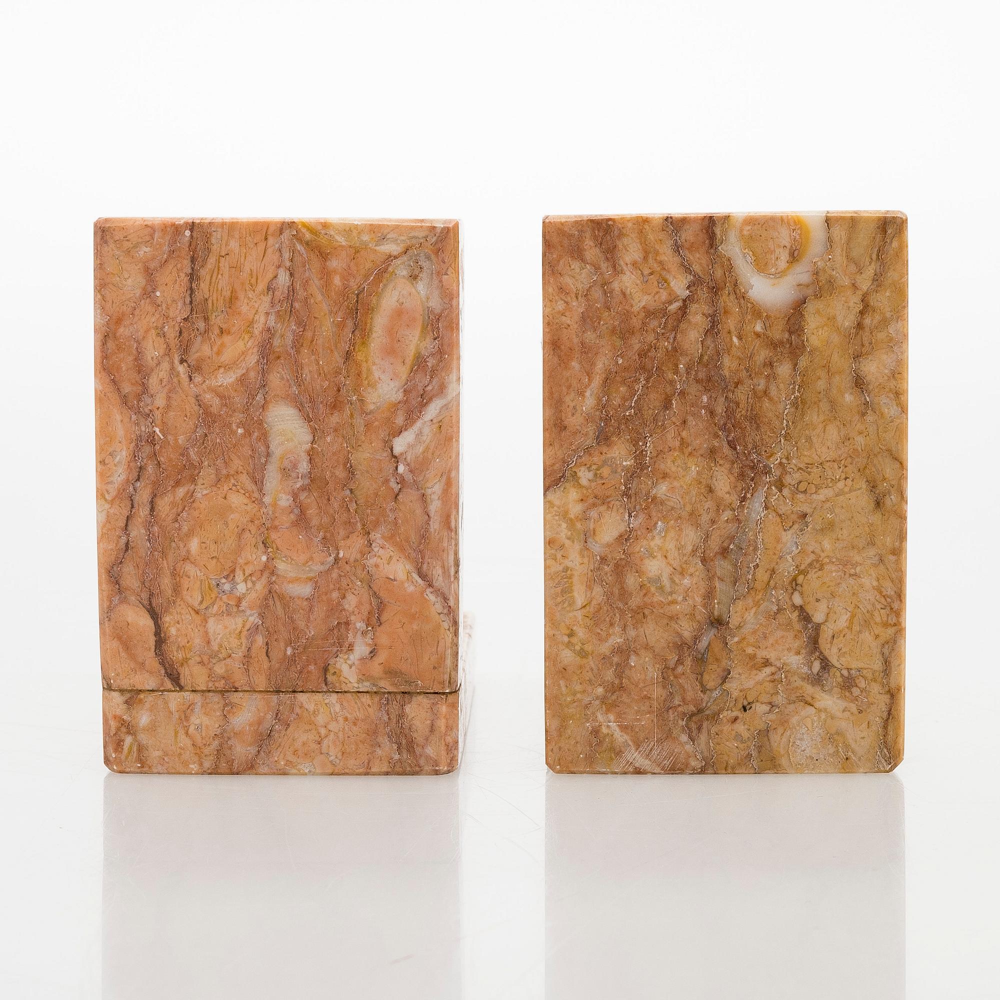 Bookends, a pair, 20th century.