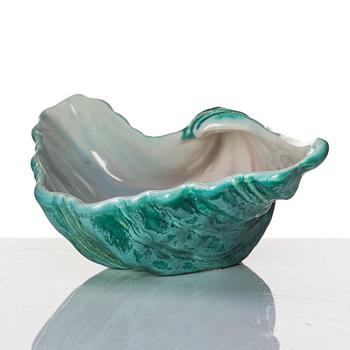 Ewald Dahlskog, a seashell faiance dish, Bo Fajans, 1939.