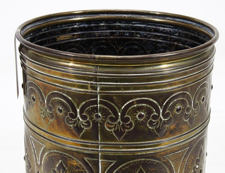 PARAPLYSTÄLL, mässing, 1800-tal.
