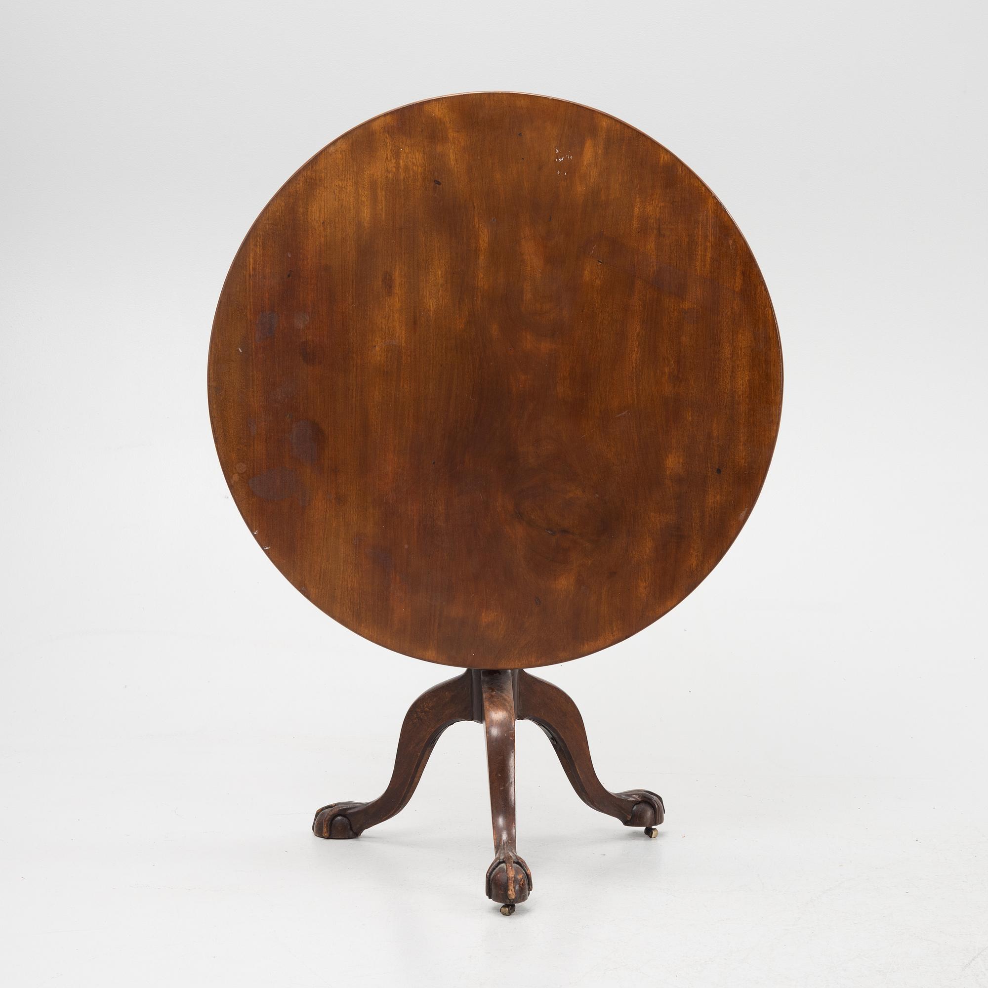 A late Gustavian tilt-top table by F.A Eckstein, (master in Stockholm 1794-1814).
