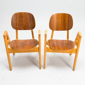 ILMARI TAPIOVAARA, stolar, 2 st, "Elevstol", 1950-tal.