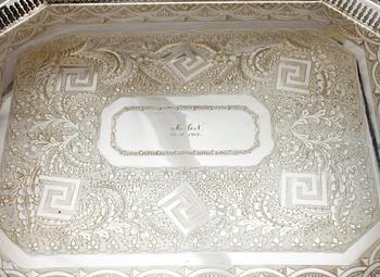 BRICKA, nysilver, tidigt 1900-tal.