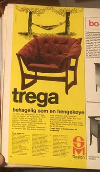 Three "Trega" lounge chairs, designed by Tormod Alnæs for Sørliemøbler, second half of the 20th century.