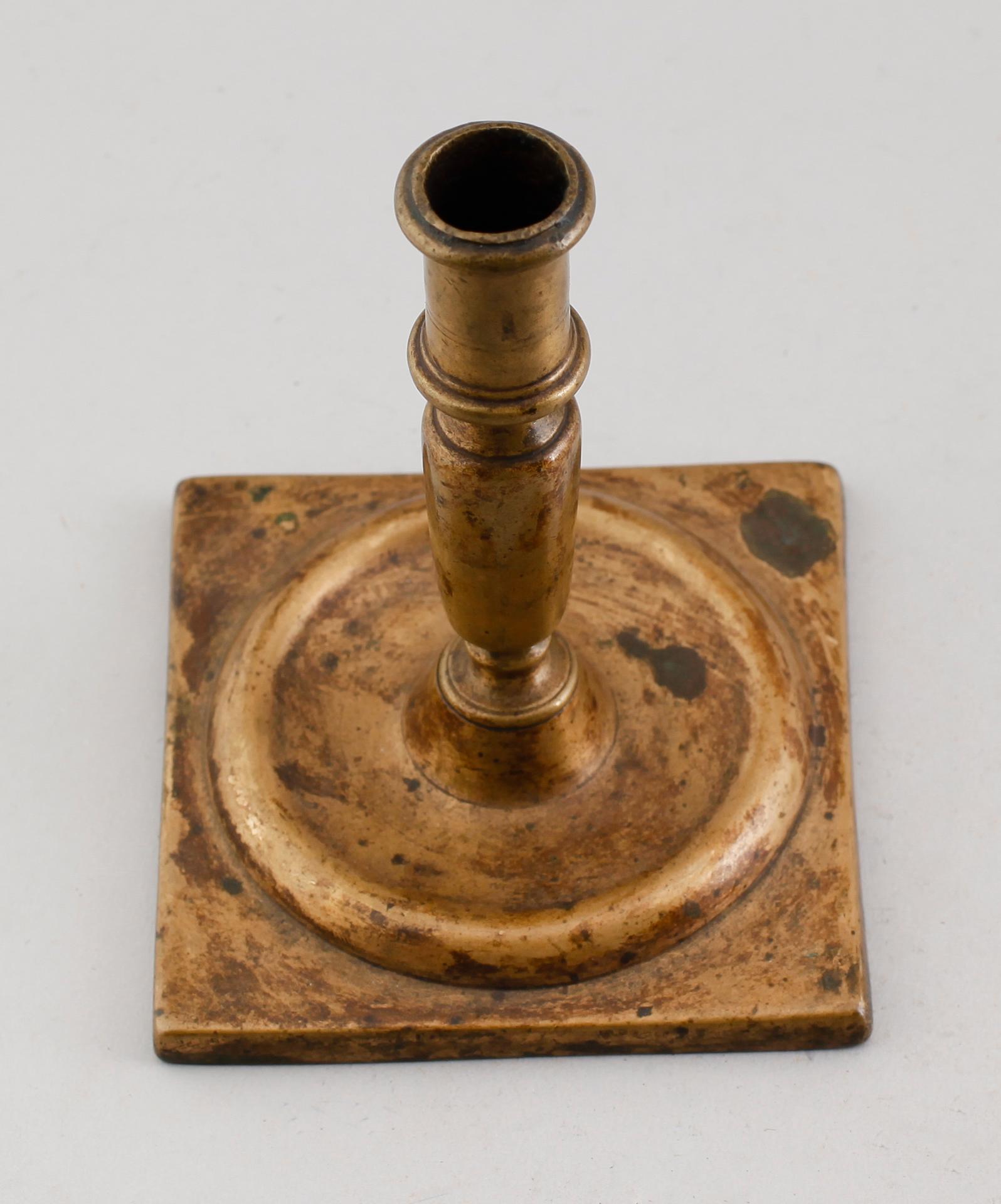 LJUSSTAKE, brons, 1600-/1700-tal.