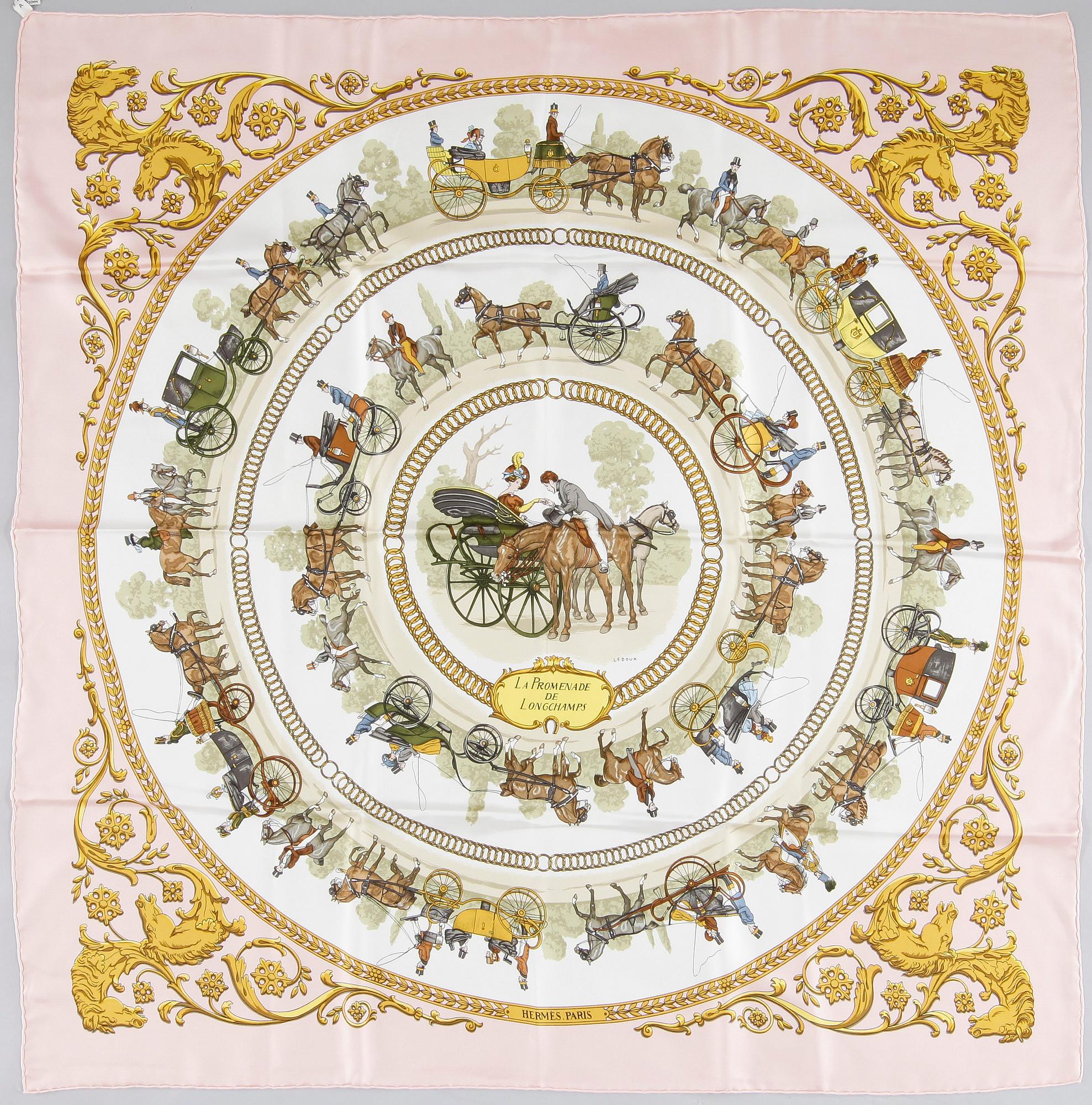SCARF, Hermès, "La Promenade de Longchamps".
