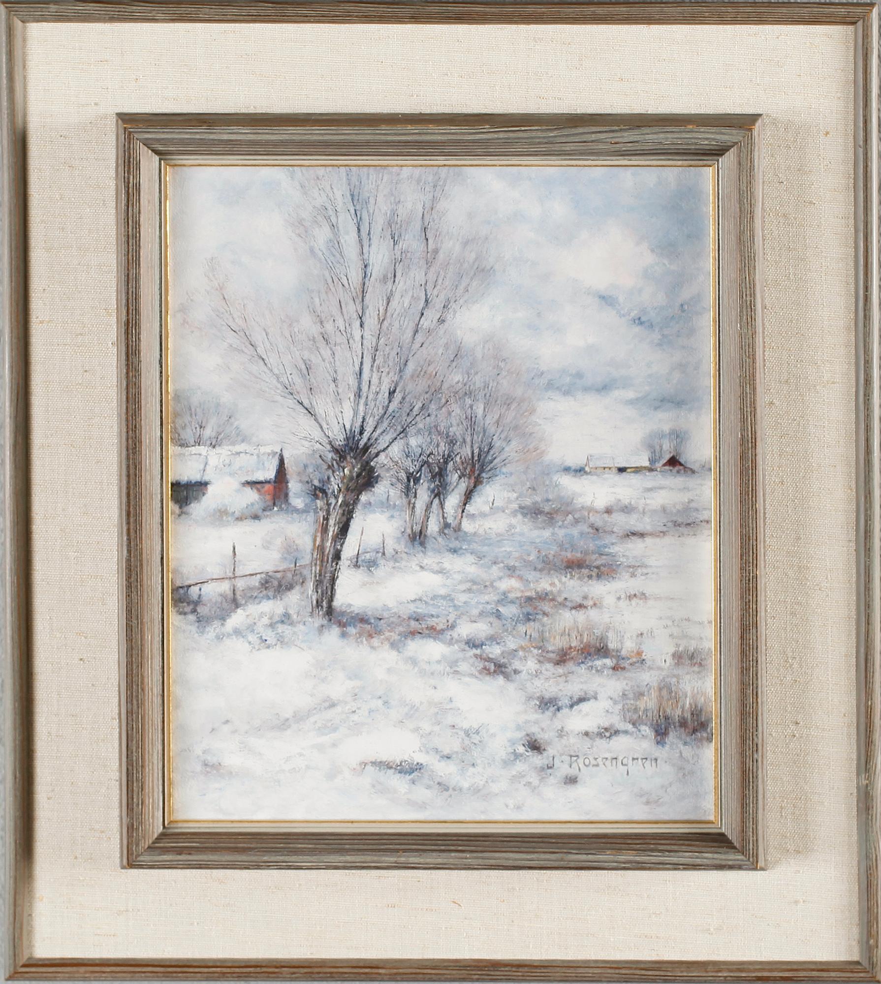 JEAN ROSENGREN, 2 st, olja på duk, signerade.