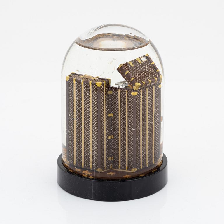 Louis Vuitton, a snowglobe/ presse-papier.