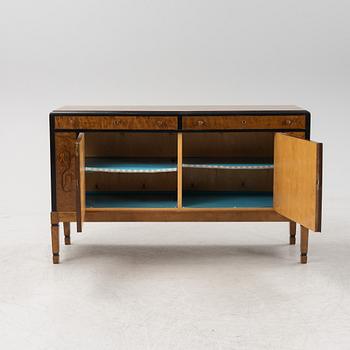 A birch veneered sideboard, Swedish Grace, 1930s.