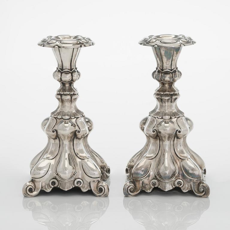 A pair of silver candelsticks, Kultakeskus, Hämeenlinna 1936.