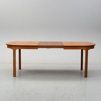 A second half of the 20th century table, two armchairs and six chairs "Ambassadör" by Carl Malmsten.