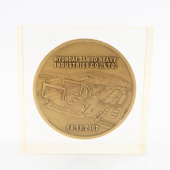 Minnesplaketter 5 st från namngivning av "M/V Morning Conductor"  2007.