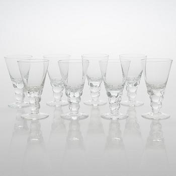 Oiva Toikka, glasservis, 28 delar, "Mukura" ("Paratiisi"), Notsjö 1971-75.