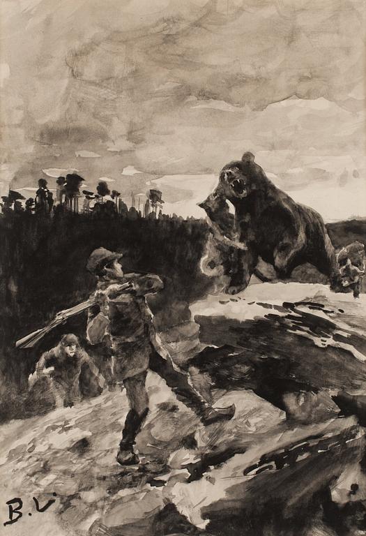Bruno Liljefors, Bear Hunt.