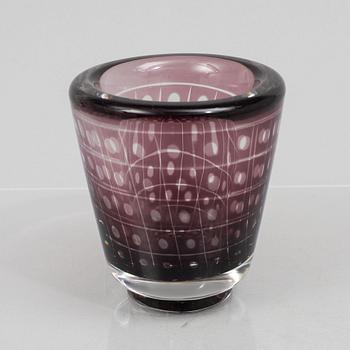 Edward Hald, a "graal" glass vase, Orrefors, Sweden, 1940.