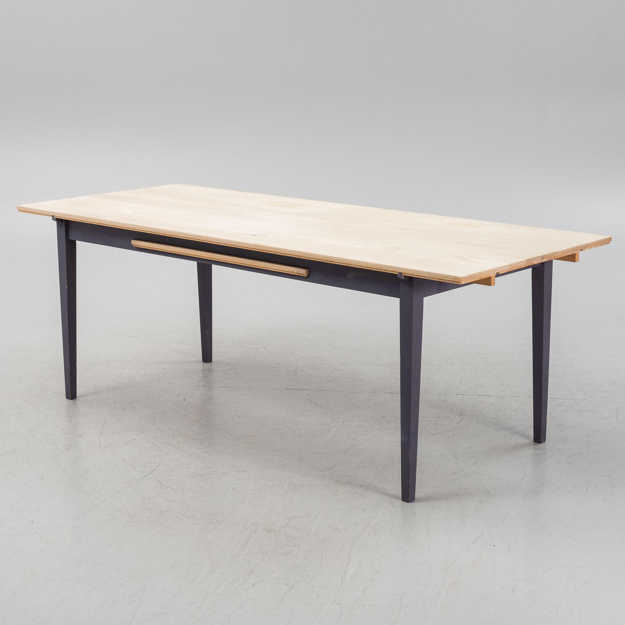 Erik Richter, matbord samt stolar, 6 st, Norrgavel.