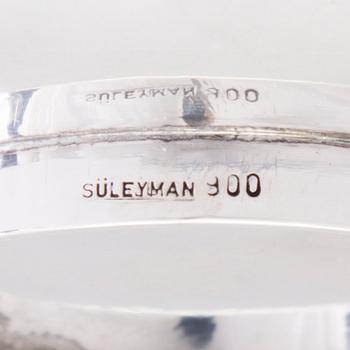 A parcel-gilt silver bowl, mark of Süleyman, 20th Century.