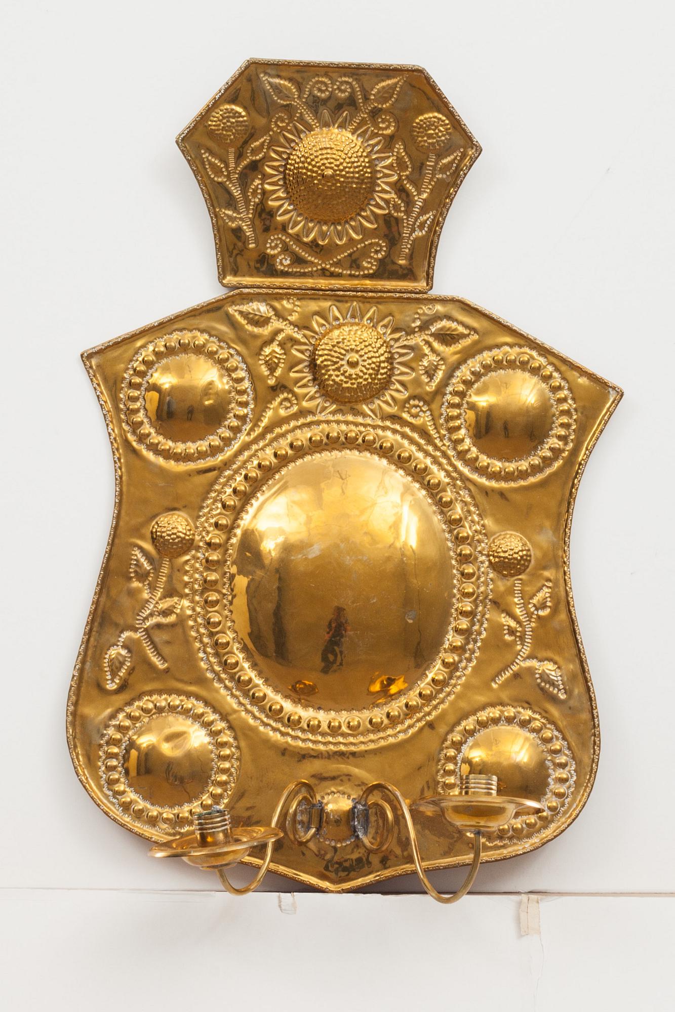 VÄGGPLÅT, barockstil. 1800-tal.