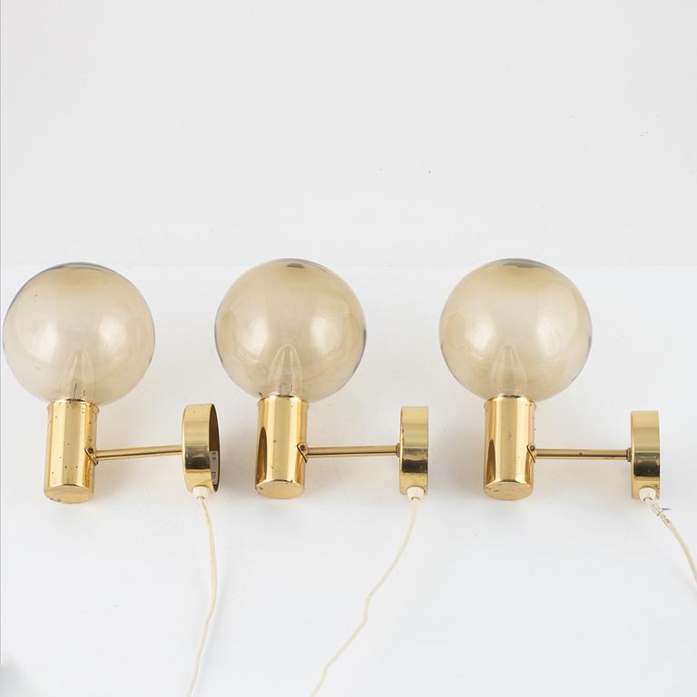 Hans-Agne Jakobsson, three wall lamps, 'V 149', Markaryd.