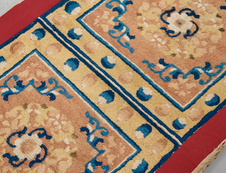 MATTO, A MEDITATION RUNNER, an antique Ningxia, China, late Qing, ca 230 x 59 cm.
