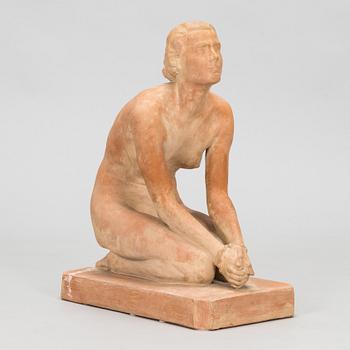 Uknown artist, a terrracotta sculpure, signed J. Brouardel.