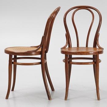 Four café chairs, Thonet, early 20th century.