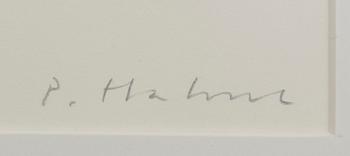 PETER HAHNE, two signed and numbered colour etchings.