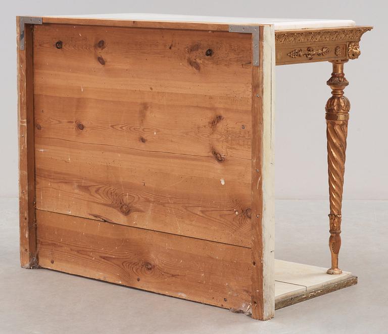 KONSOLBORD. Sengustavianskt, tidigt 1800-tal.