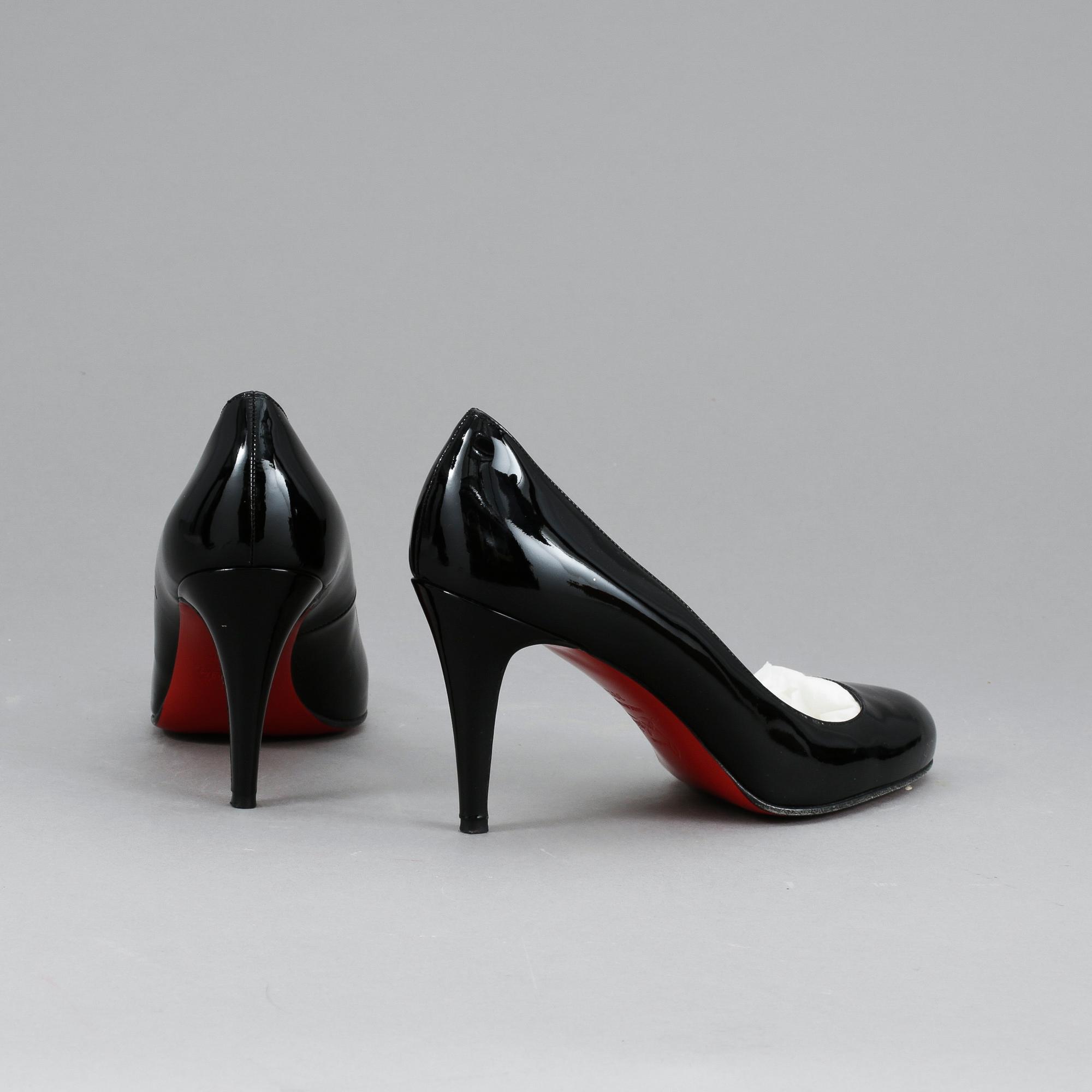 SKOR, "Ron ron 85 patent calf", Christian Louboutin.