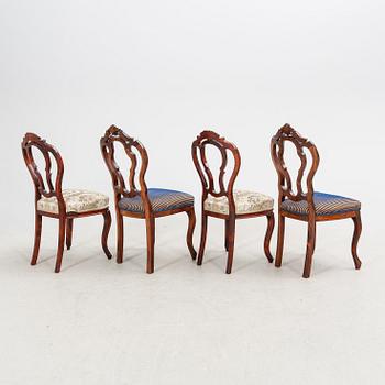 Stolar 6+2 st nyrokoko 1800-talets andra häflt.