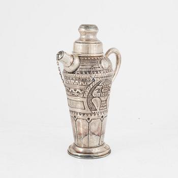 Shaker, silver, Sydamerika, 1900-talets första hälft/mitt.