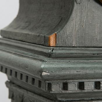 A Gustavian early 19th-century longcase clock by Assar Jacobsson, Sweden.