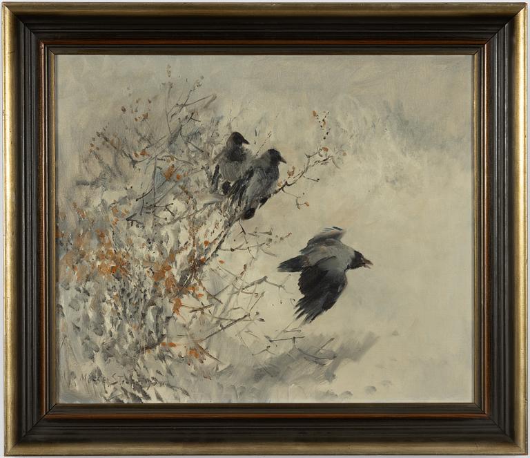 Mosse Stoopendaal, Winter Landscape with Crows.