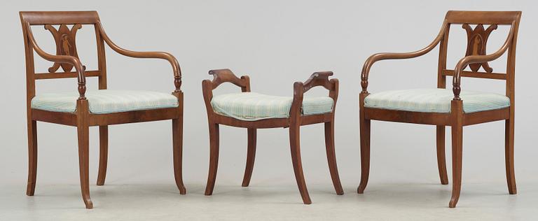 STOLSGRUPP, 2+4+1, empire, 1800-talets första hälft.