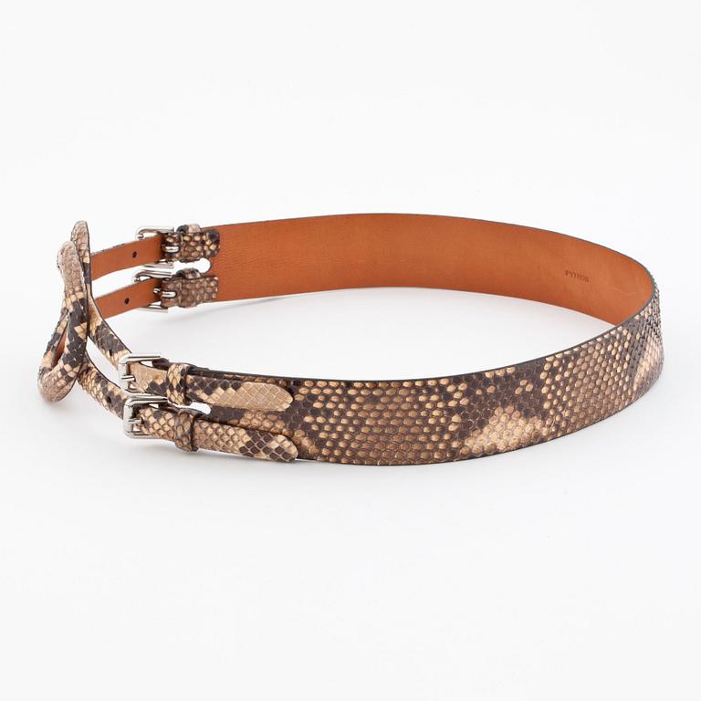 RALPH LAUREN, a python belt.