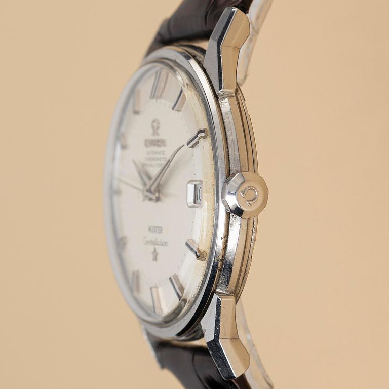 Omega, Constellation, Calendar, "Meister", "Pie-Pan", "Double signed", ca 1966.